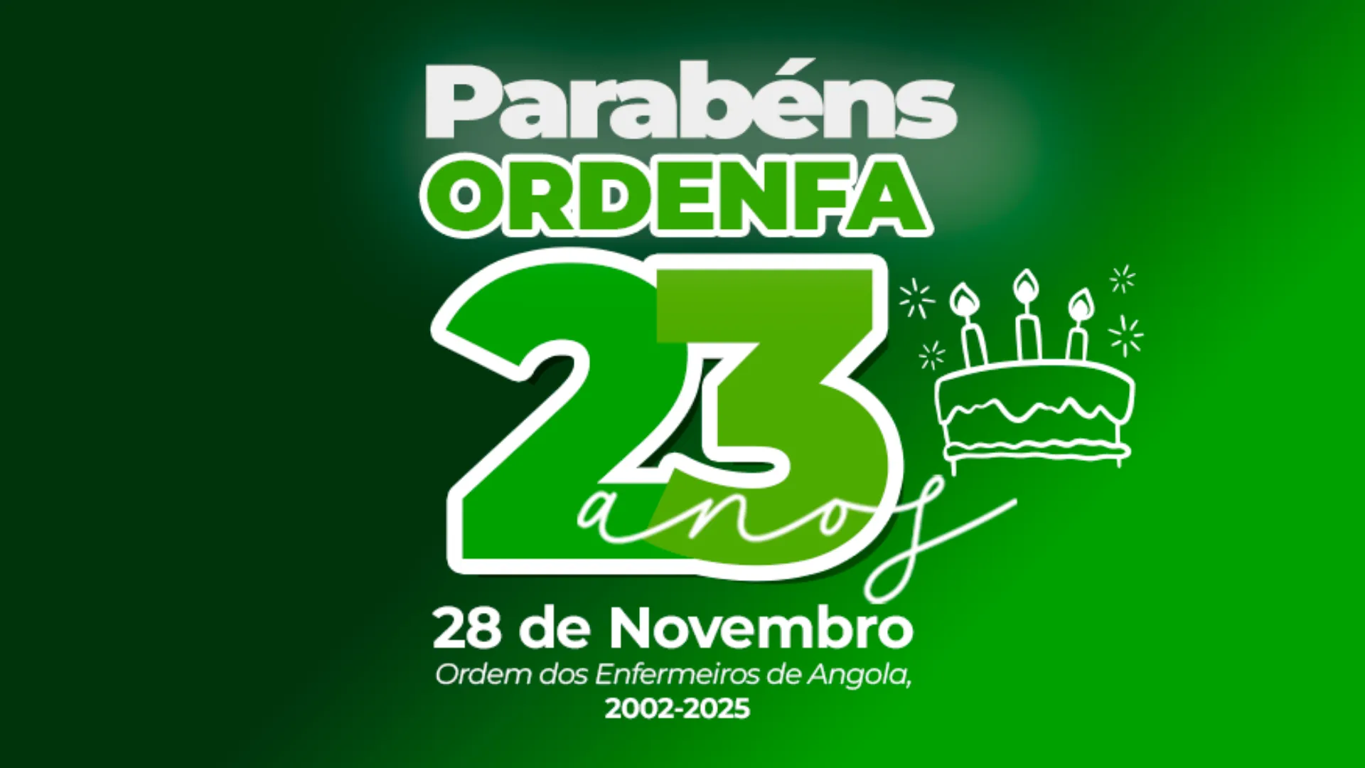 A Ordem dos Enfermeiros de Angola completa 23 anos de Existência no dia 28 de Novembro de 2025