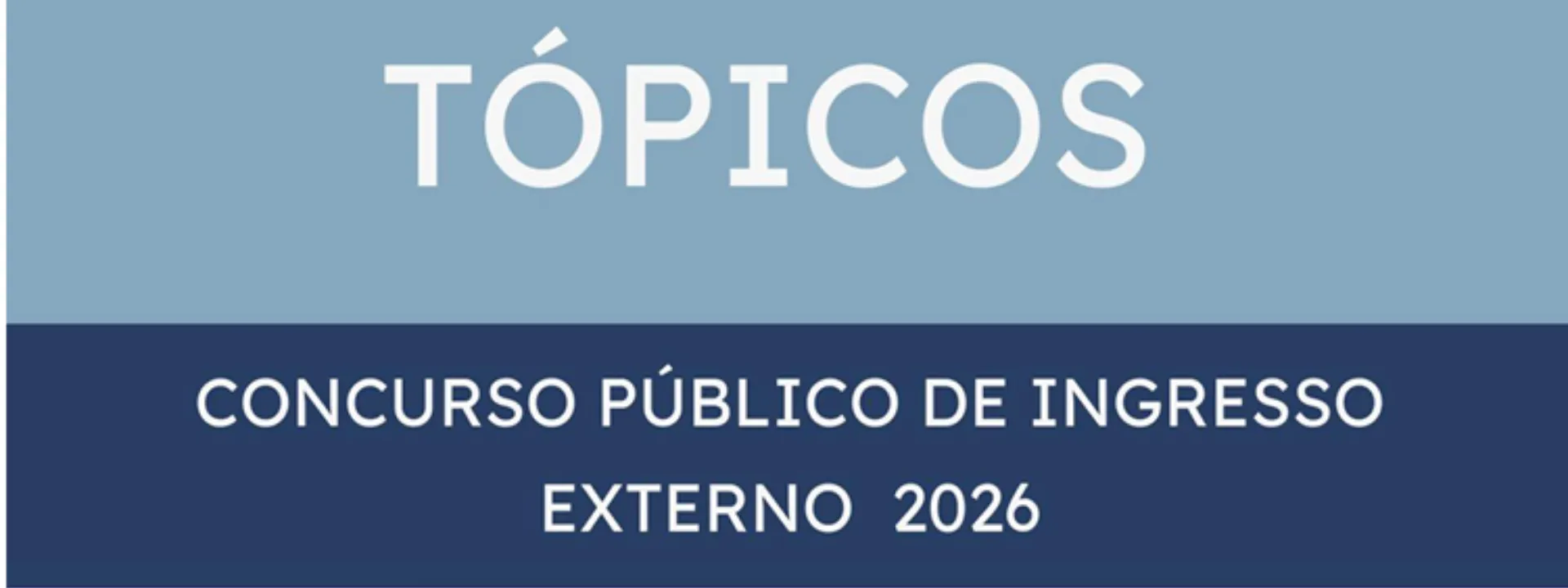 Tópicos do Concurso Público de Ingresso Externo MINSA 2026